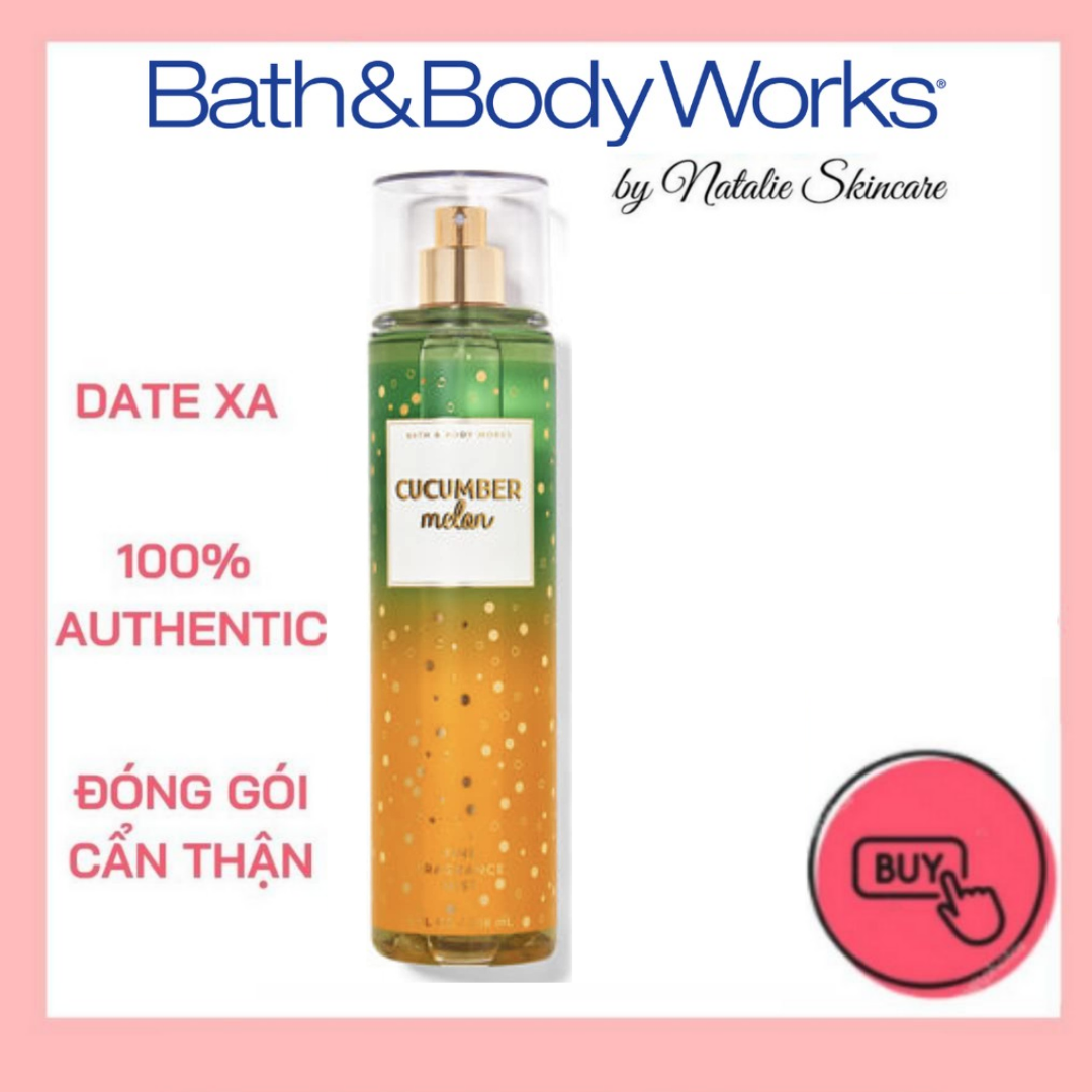 Xịt thơm toàn thân cucumber melon bath and body works body mist 236ml