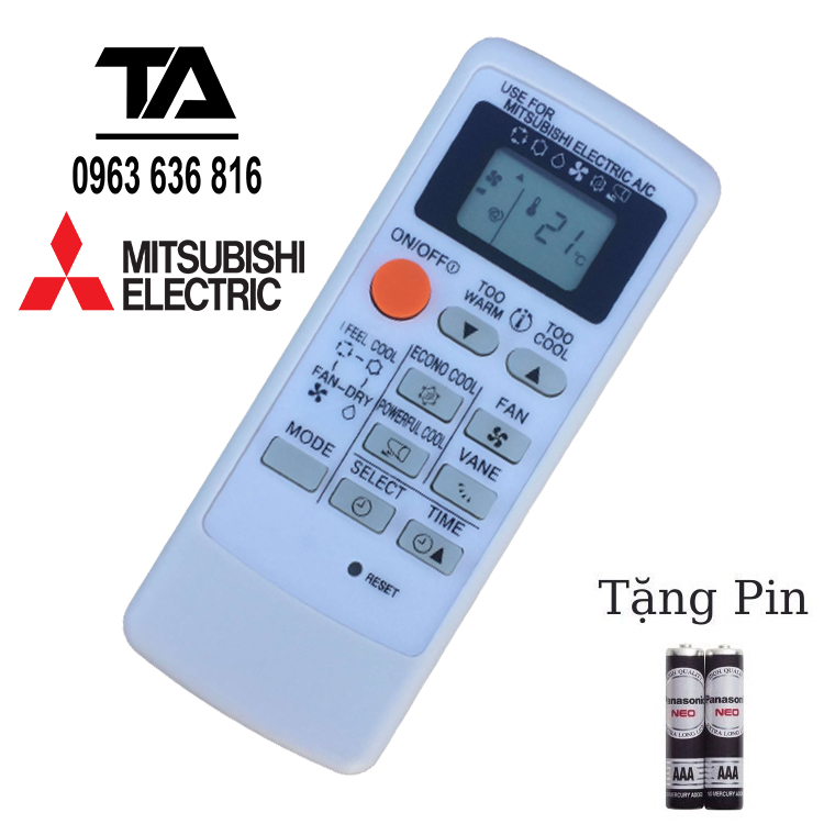 [ FREESHIP ] REMOTE MÁY LẠNH MITSUBISHI ELECTRIC INVERTER MP04A ✔ Điều khiển điều hòa Mitsubishi