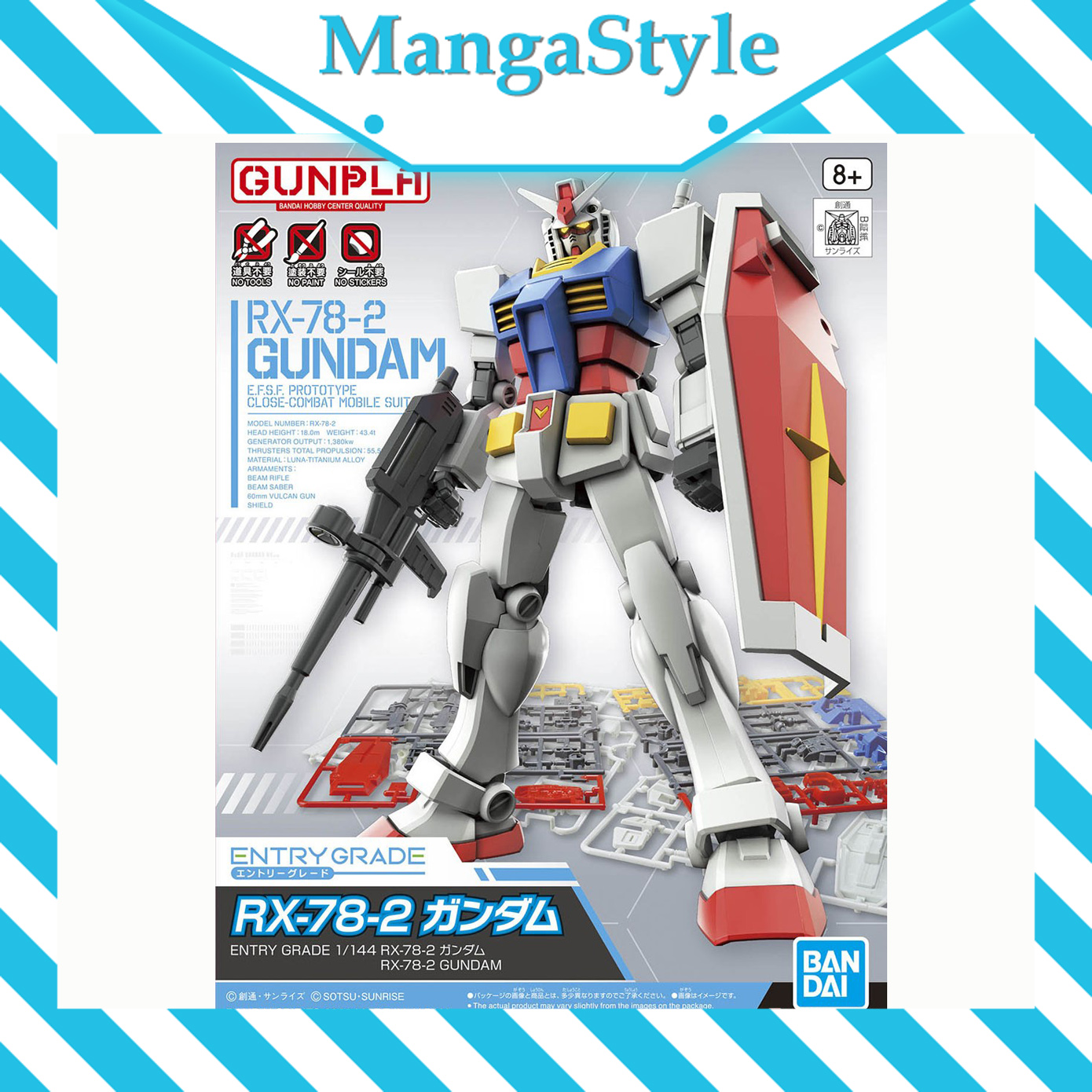 Hàng có sẵn - mô hình lắp ráp entry grade rx-78-2 gundam