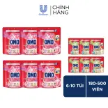 Combo 6/10 túi viên giặt tiện lợi OMO 3 trong 1 (30-50 viên/túi) (bao bì tùy lô nhập hàng)
