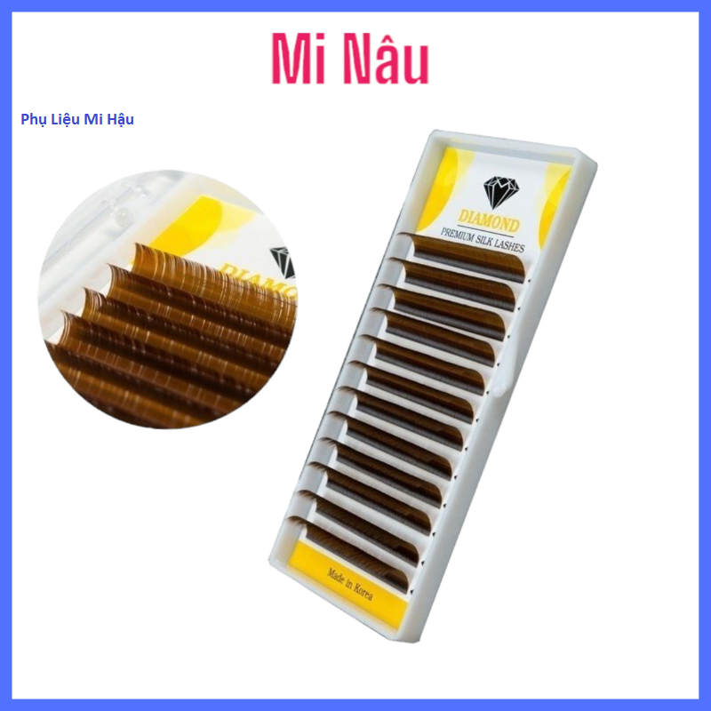 Mi Khay Nâu Tây Cam Kết Không Có Mi Con_Mi ACB Hộp Lông Mi Bắt Keo Cực Tốt_Lông Mi ACB Nối Classic,Tạo Fan Nối Thiết Kế_Mi Hậu