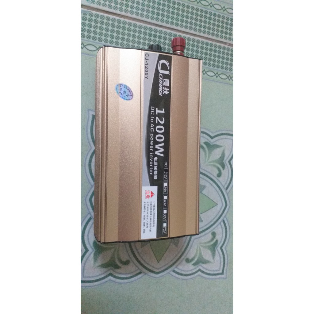 Bộ kích inverter 48v lên 220v 1200w hàng chuẩn xe đạp điện 48v