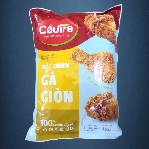 CẦU TRE - TÚI GÀ GIÒN 1 Kg - BỘT CHIÊN GÀ GIÒN Frying Mix Flour (HALAL)