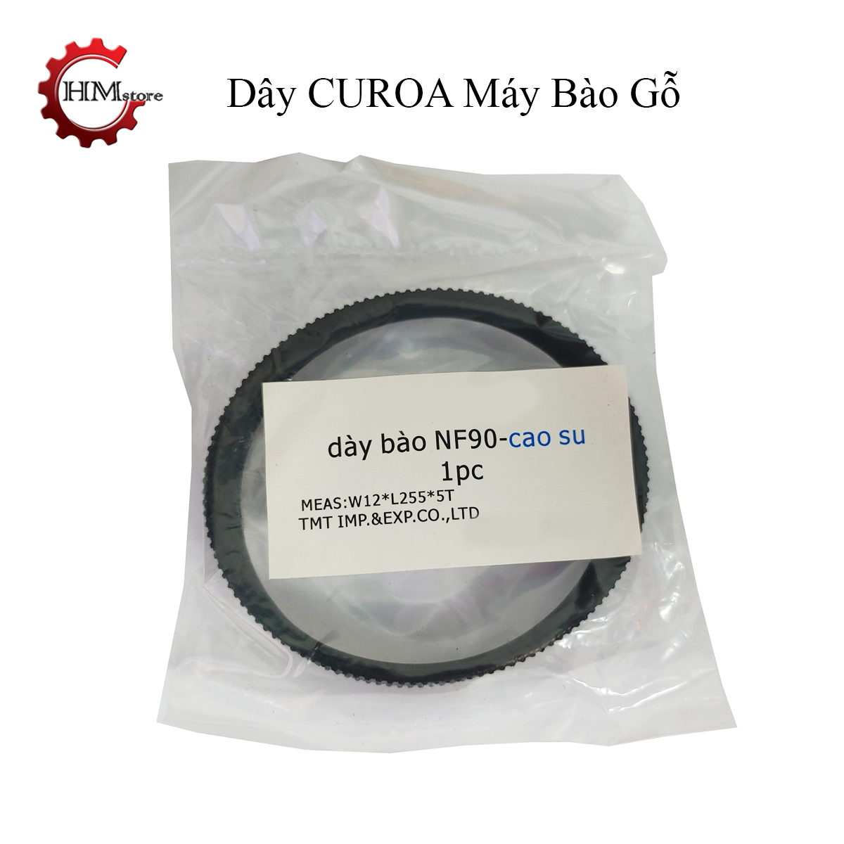 Dây curoa máy bào 1900B và F90 - Dây curoa cao su dùng thay thế cho máy bào gỗ sử dụng lưỡi 82mm và 90mm