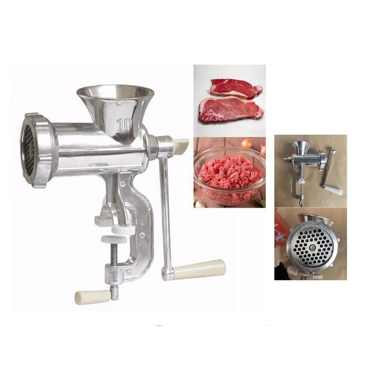 Máy xay thịt bằng tay chất liệu gang, máy xay thịt quay tay, máy xay thịt bằng tay lớn