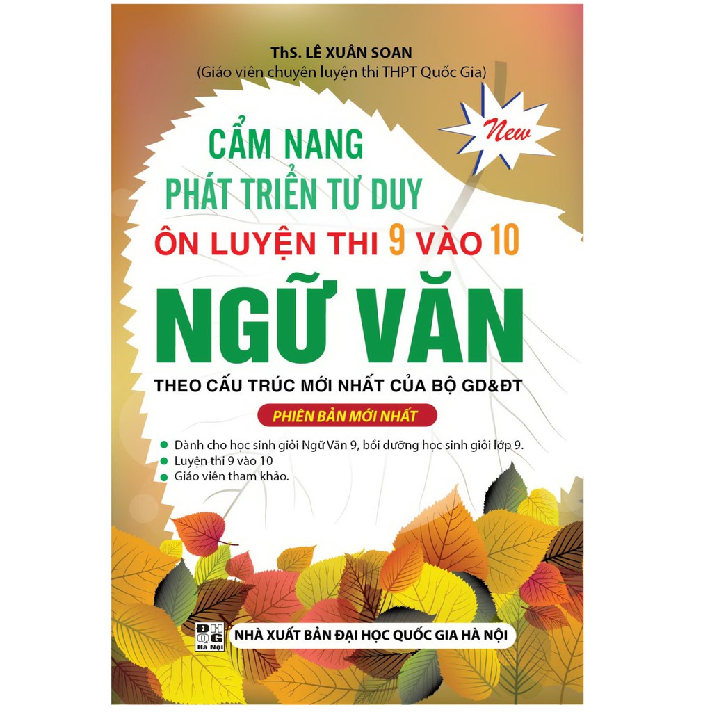 Sách - cẩm nang phát triển tư duy ôn luyện thi 9 vào 10 ngữ văn
