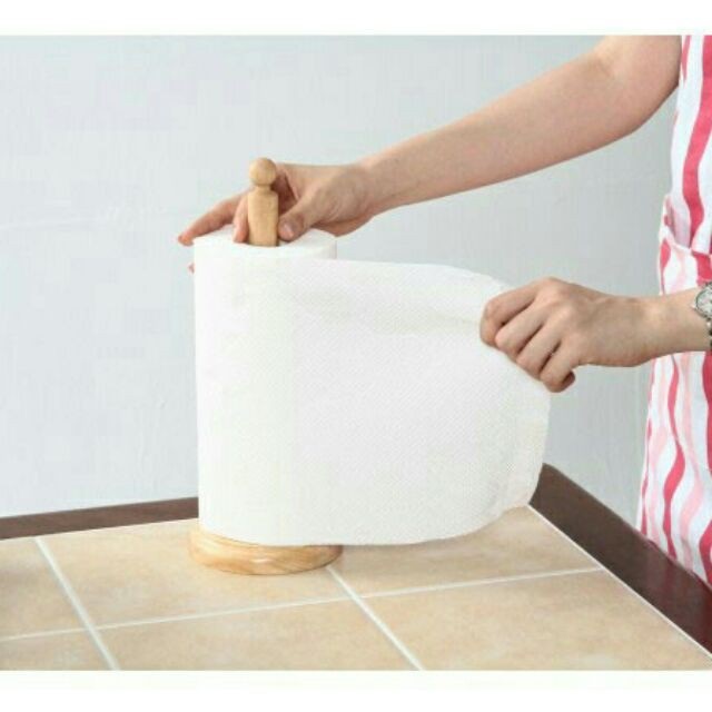Cây để giấy đứng bằng gỗ tiện lợi trên bàn ăn, phòng ngủ, nhà bếp Đức Thành