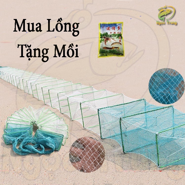 Lồng bát quái 12 cửa ngục . chiều dài lưới 7m5 29khung sắt 22x32cm