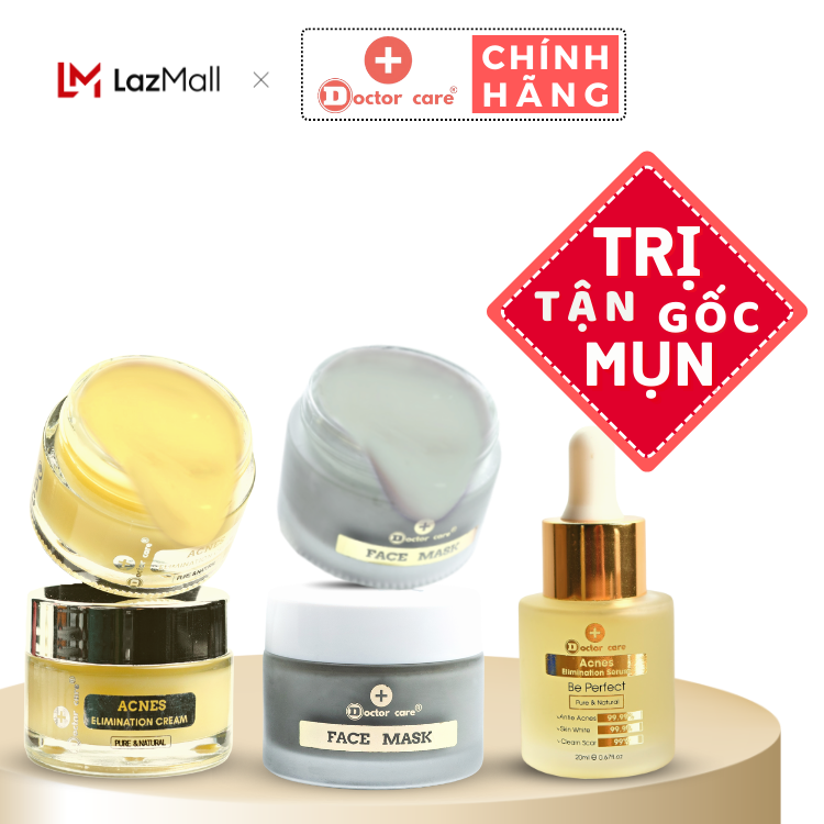 Bộ tri mụn ẩn ,mụn đầu đen,mụn thâm doctor care 20ml