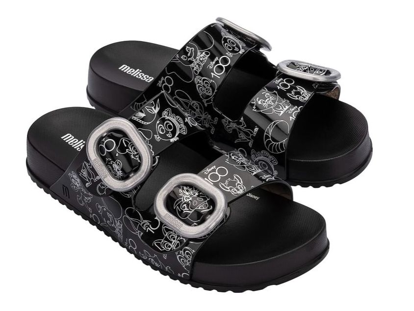 Nhập mã 66falazsocial80 giảm 15% dép quai ngang melissa cozy slide + disney 100 ad