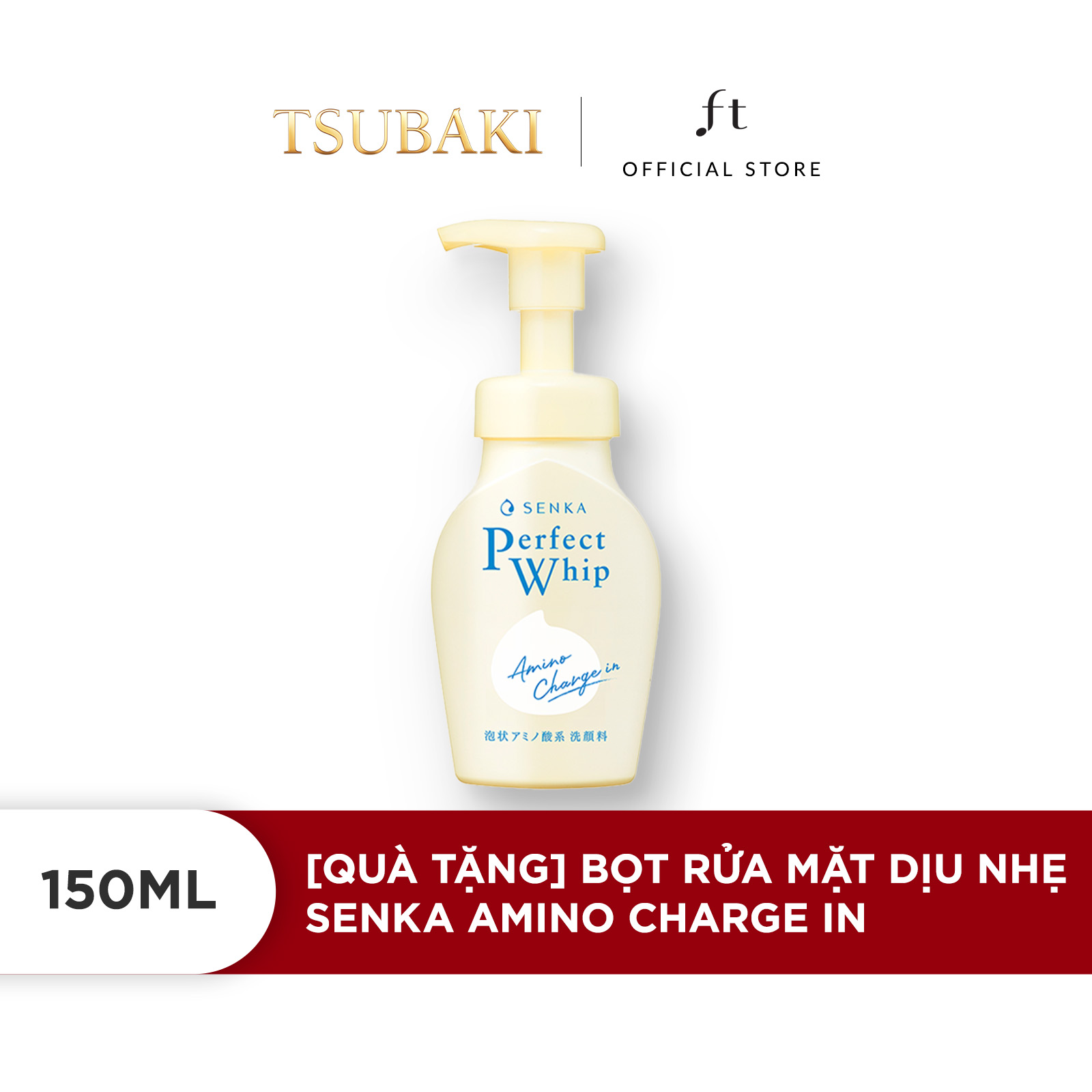 Bọt rửa mặt Senka Amino Charge In dịu nhẹ 150ml
