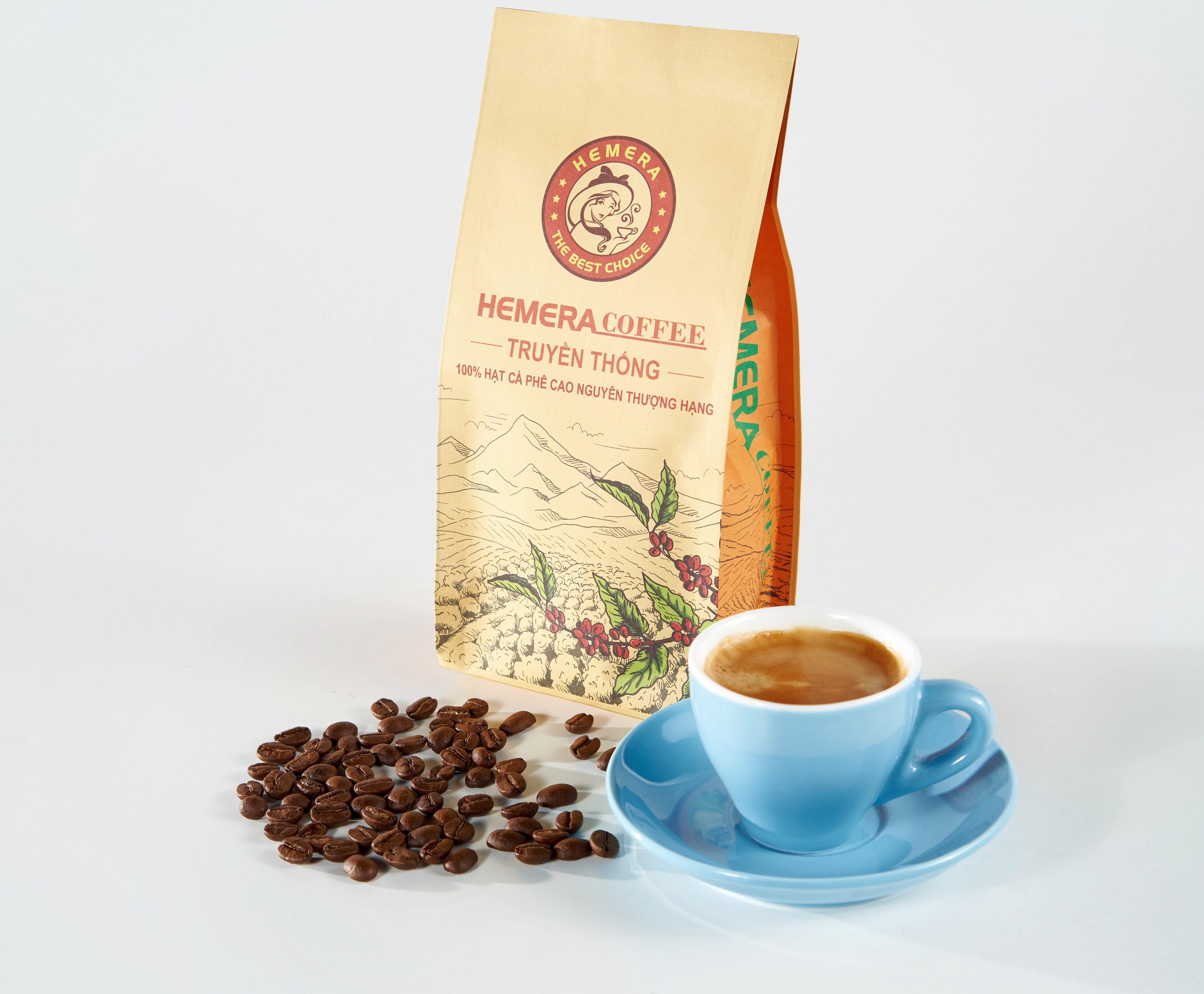 Cà phê nguyên chất Truyền Thống Hemera 250gr