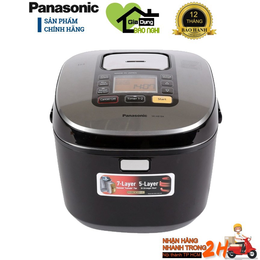 Nồi cơm điện cao tần nhật panasonic sr hb184kra 1.8 lít hàng chính hãng