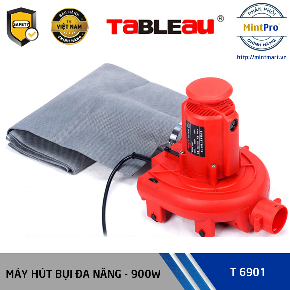 Máy hút bụi đa năng Tableau T6902 - Dùng cho máy cắt rãnh tường, máy bào chà nhám tường, dùng trong nhà, ô tô...