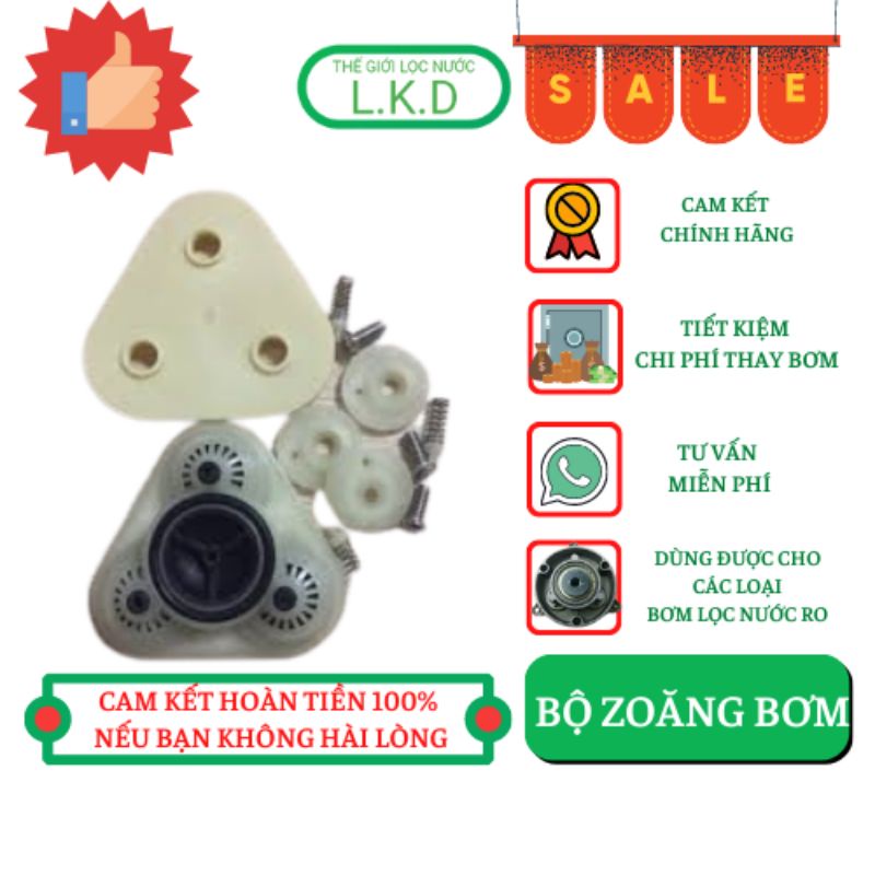 Bộ gioăng phớt đầu bơm máy lọc nước Ro