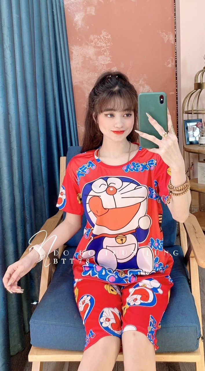 Váy đầm suông mặc nhà Doraemon dễ thương cute TooYoo BK00785 | Shopee Việt  Nam