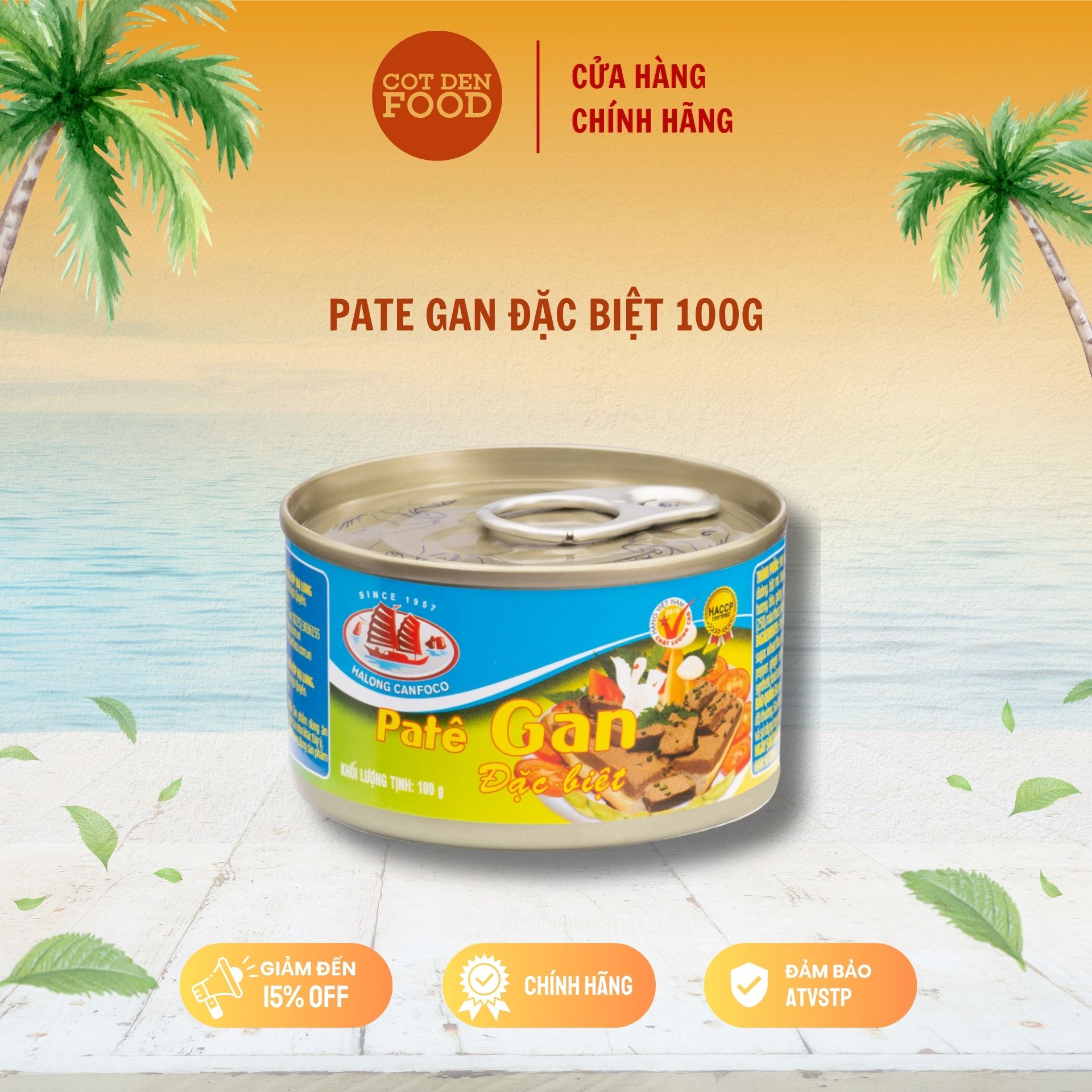 Pate gan đặc biệt 100g - đồ hộp hạ long