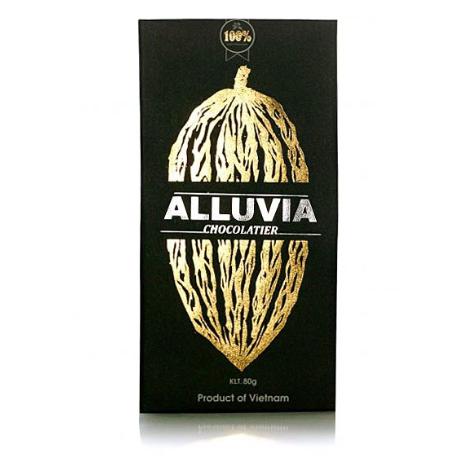 Socola đen alluvia 100% cacao 80g