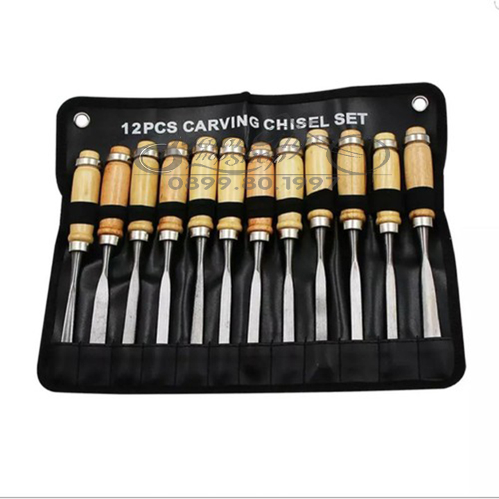 Bộ đục gỗ 12 cây cao cấp tiện dụng