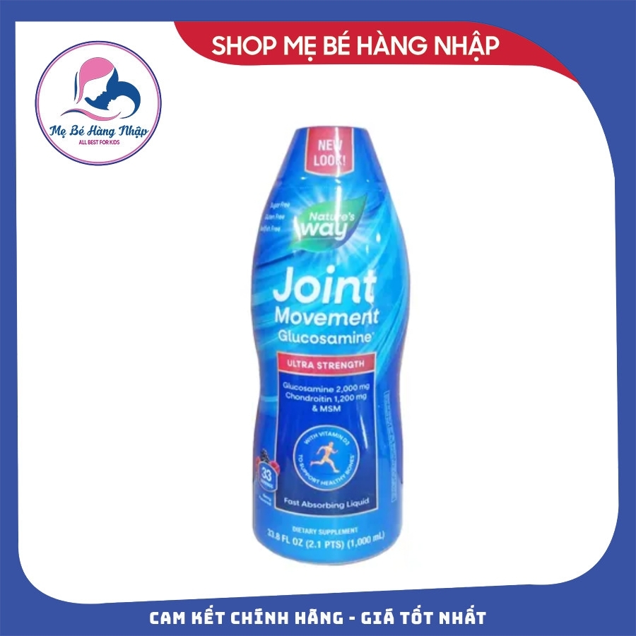 ( DATE 8/2025) Glucosamine Nước Joint Movement 1000ml- hỗ trợ xương khớp hiệu quả của Nature’s Way Mỹ