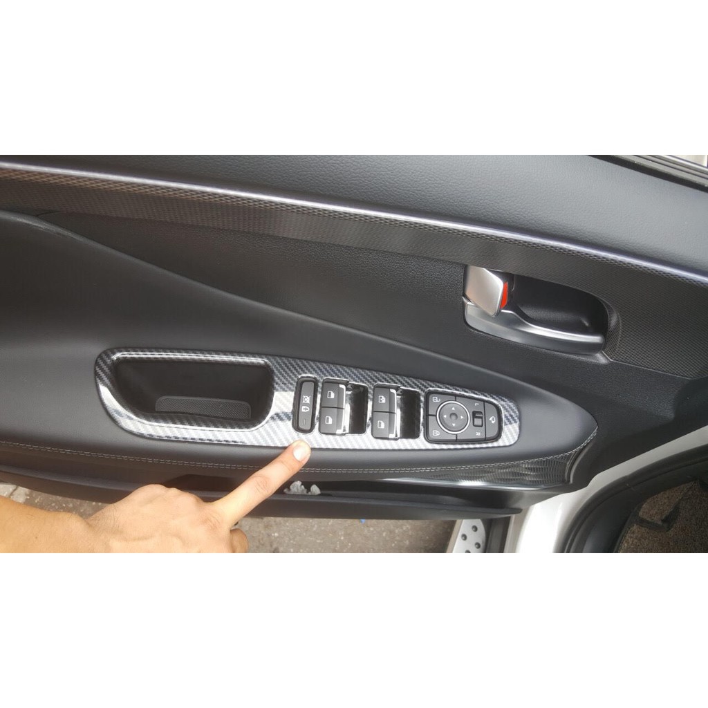 Ốp nội thất Hyundai Santafe 2019 -2020-2021 vân cacbon