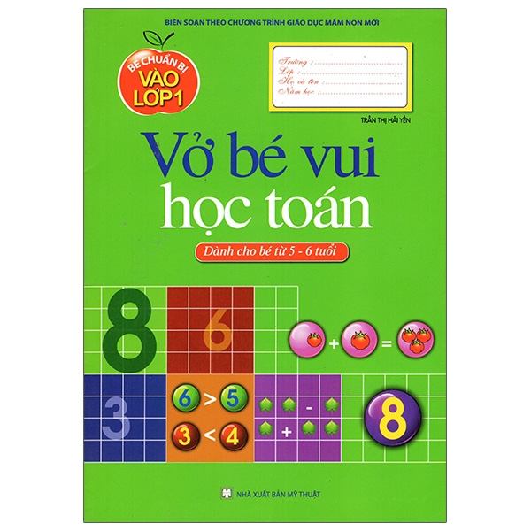 Fahasa - bé chuẩn bị vào lớp một - vở bé vui học toán