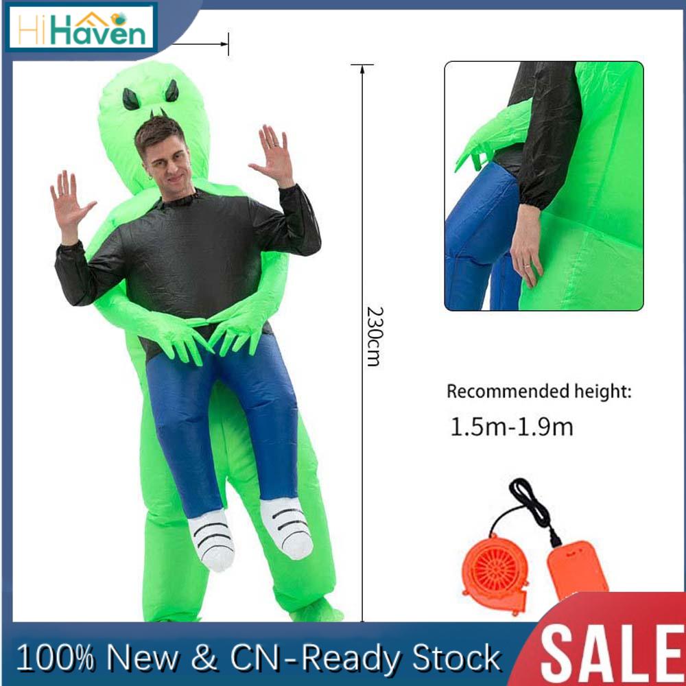 Halloween Inflatable Alien Abduction Costume Adult Mens Funny Alien