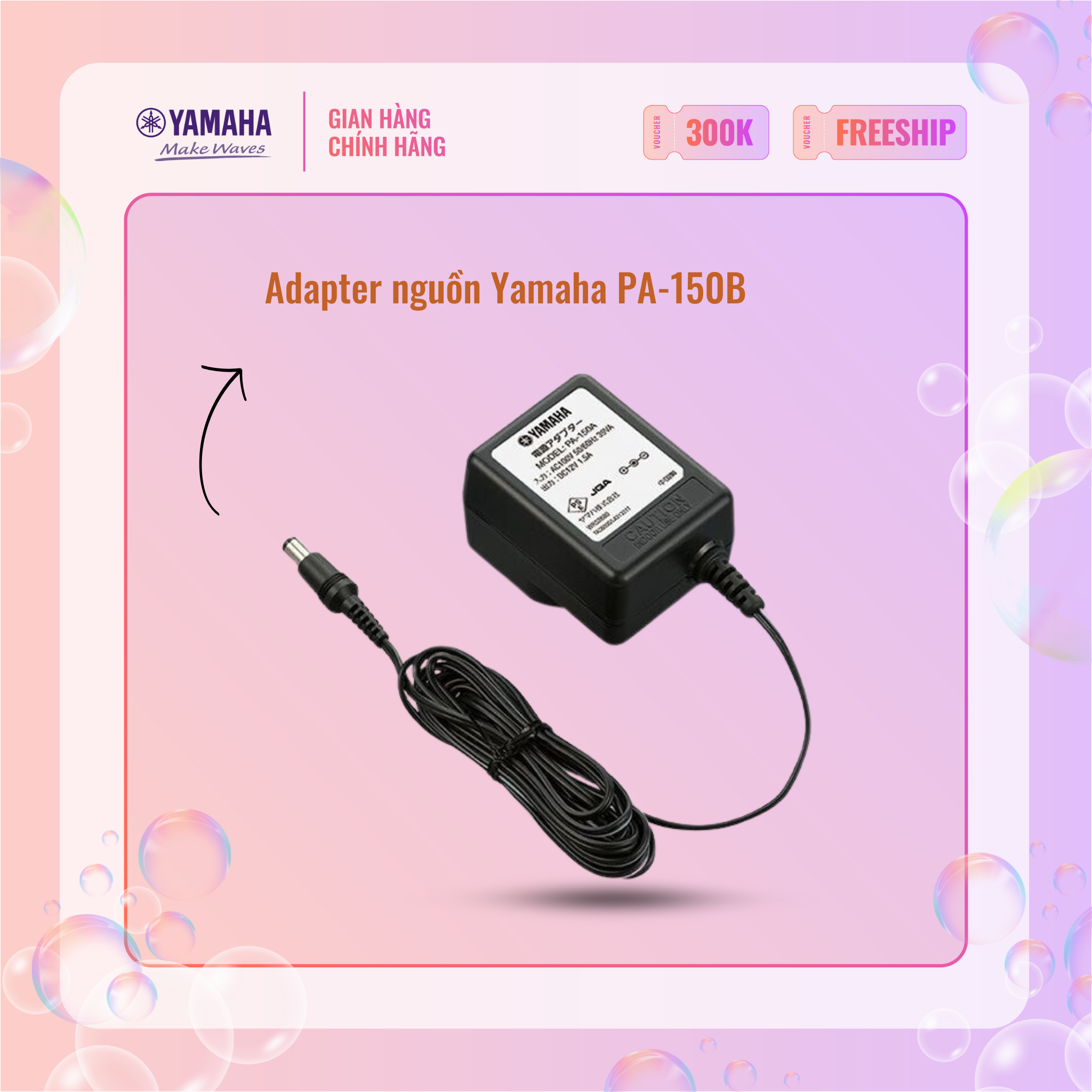 Bộ nguồn sạc adapter yamaha pa-150b dành cho đàn organ