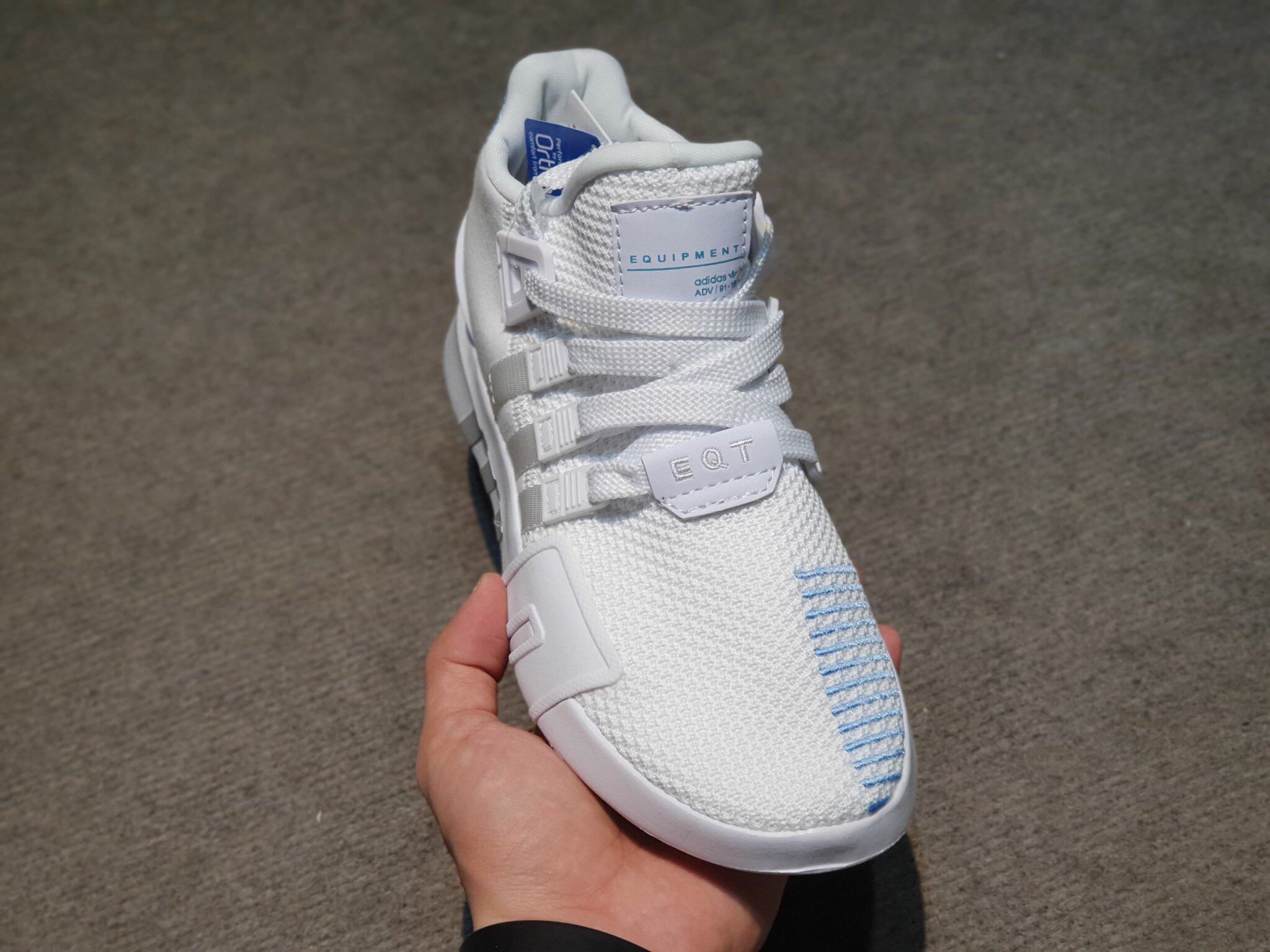 Giày thể thao Adidas EQT trắng cổ thấp cao cấp
