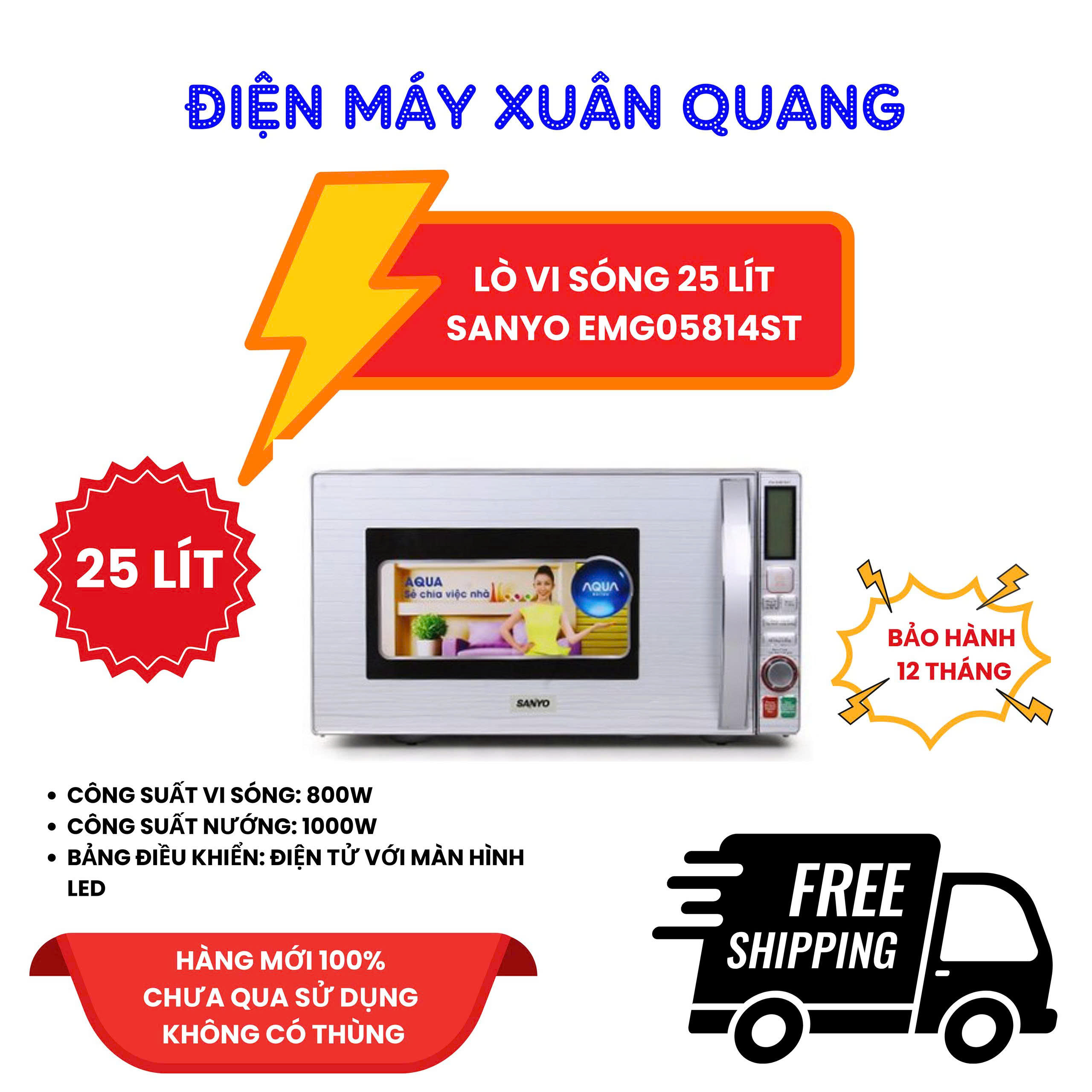 Lò Vi Sóng 25L Sanyo EMG05814ST