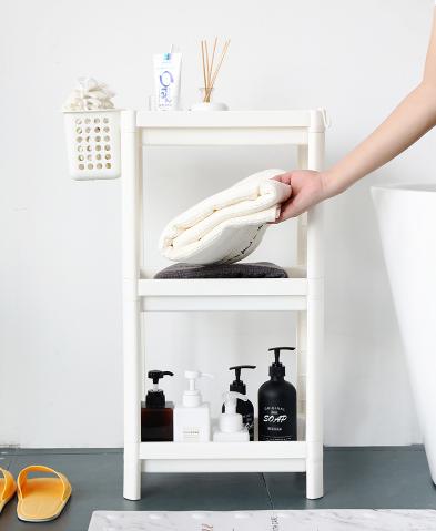 Kệ nhựa 3 tầng IKEA VESKEN Nhập Khẩu đa năng ( tặng giỏ )-KN301