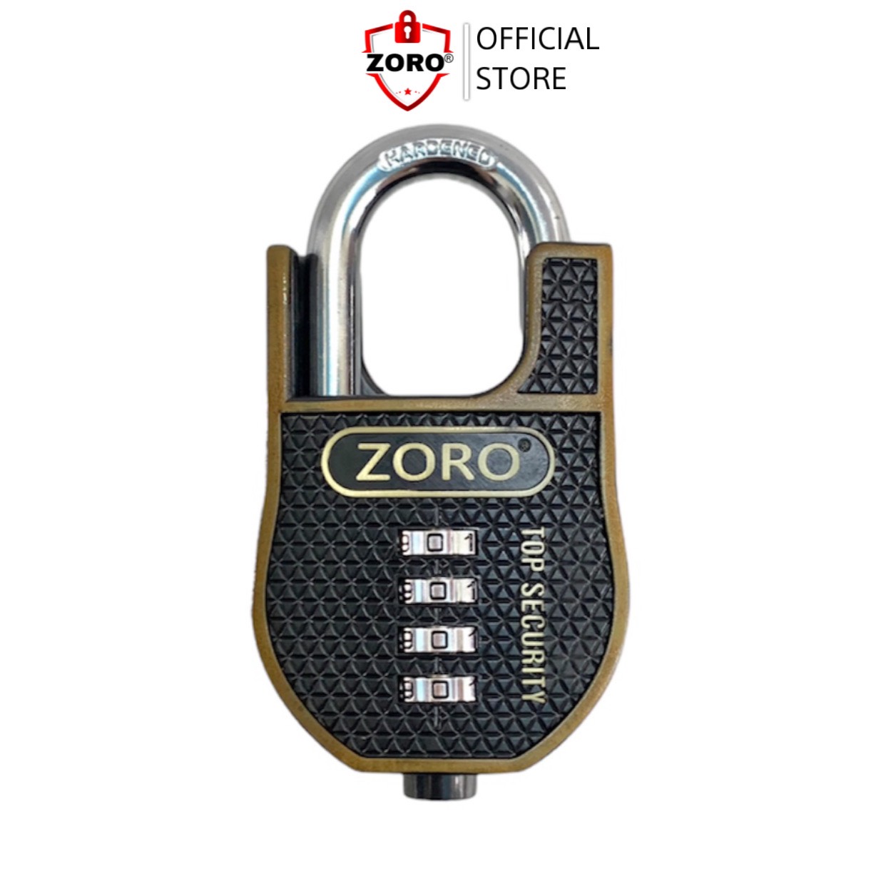 Ổ khóa mật mã chống cắt ZORO cao cấp 6 phân - thép chống gỉ chống nước, khóa cửa mật khẩu 4 số bảo mật cao chống trộm