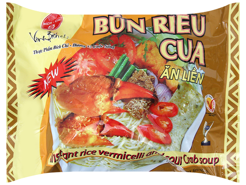 2 GÓI BÚN RIÊU CUA ĂN LIỀN VINA BICH CHI 60GR