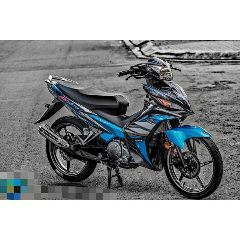 Tem rời exciter 135 xanh đen - decalruby