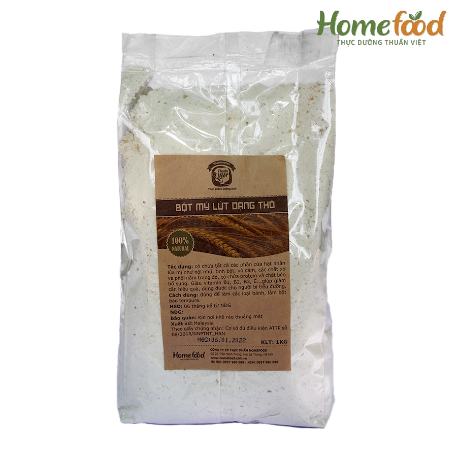 Bột Mì Lứt Dạng Thô 1Kg