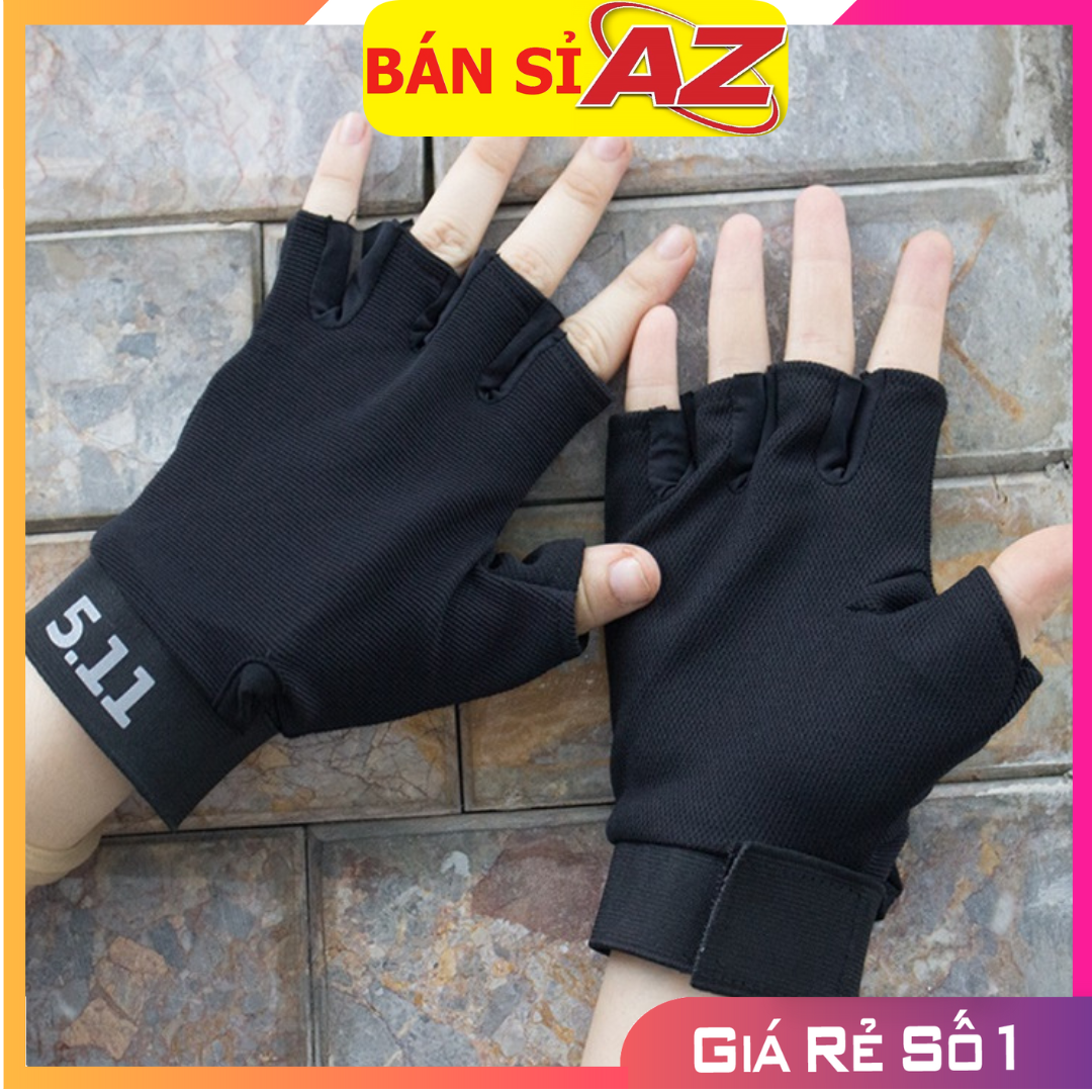 Găng tay 511 cụt ngón mẫu mới đi xe máy, xe đạp, đi phượt