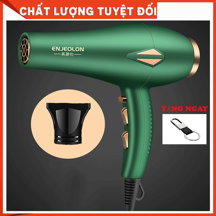 Máy sấy tóc cao cấp  ENJEOLON công suất lớn, Máy Sấy Tạo Kiểu, Máy Sấy Chuyên NGhiệp Chuẩn Salon ENJEOLON 2 chiều nóng lạnh khuyến mại hấp dẫn - Bảo hành 3 tháng