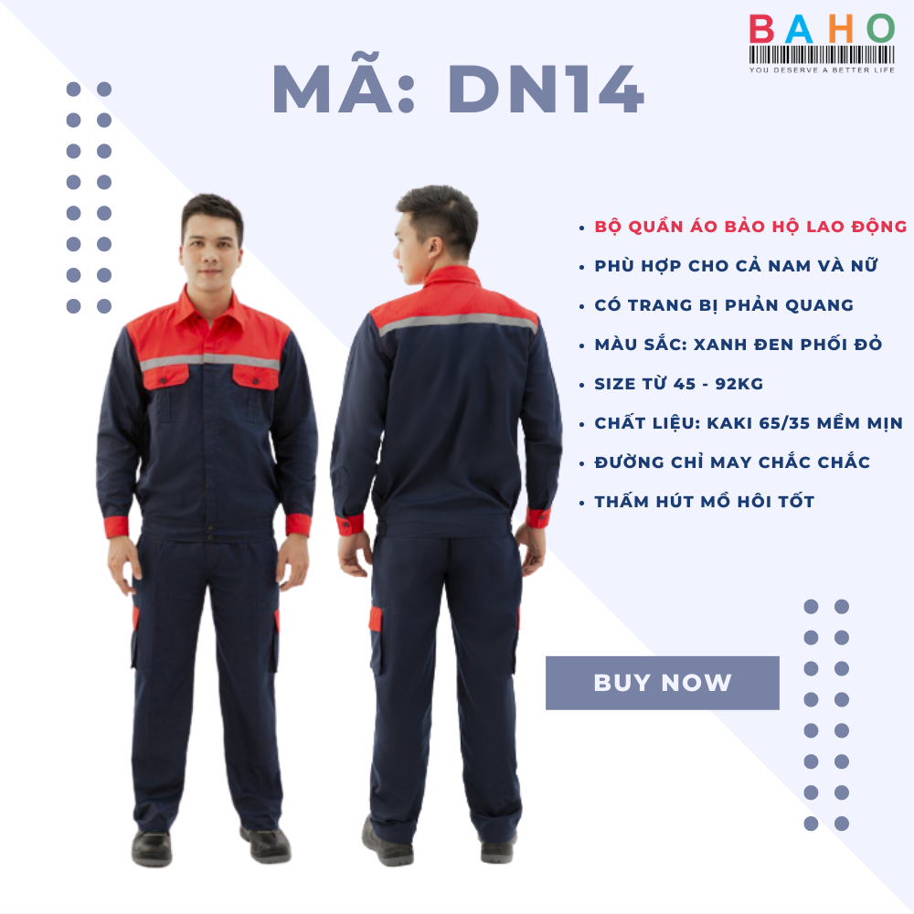  BỘ SẢN PHẨM QUẦN ÁO BẢO HỘ LAO ĐỘNG CÔNG NHÂN KỸ SƯ VẢI KAKI MỀM MÁT THẤM HÚT MỒ HÔI CỰC TỐT KHÔNG RA MÀU MÀU XANH ĐEN PHỐI ĐỎ DN14 