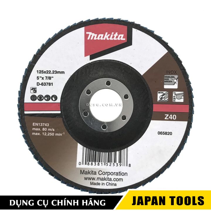 Nhám xếp 125mm z40 makita d-63781 | japan tools