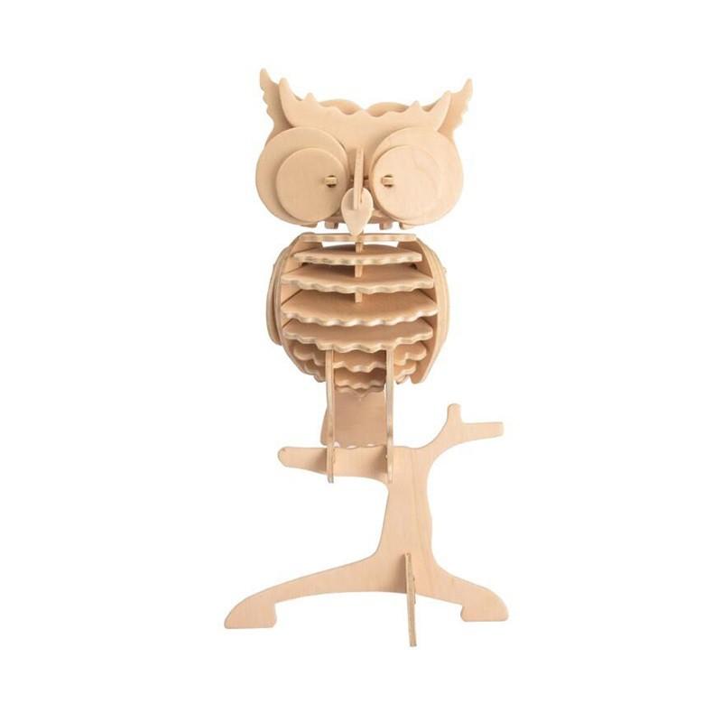 Mô hình lắp ráp gỗ 3d con cú owl jp273