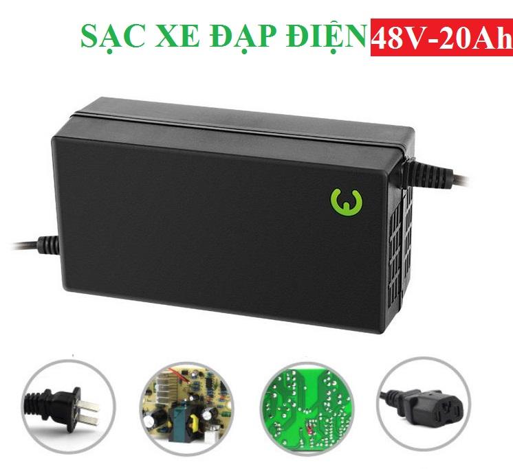 Sạc bình ắc quy xe đạp điện, xe máy điện, ô tô điện 48V-20mah
