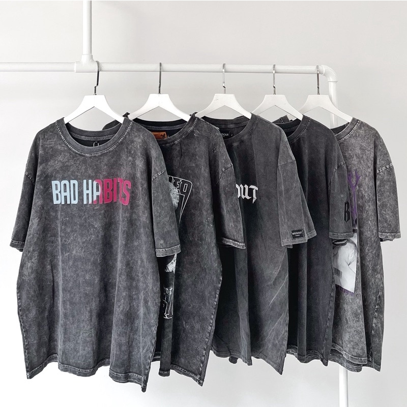 Áo thun bad habits ảnh thật unisex