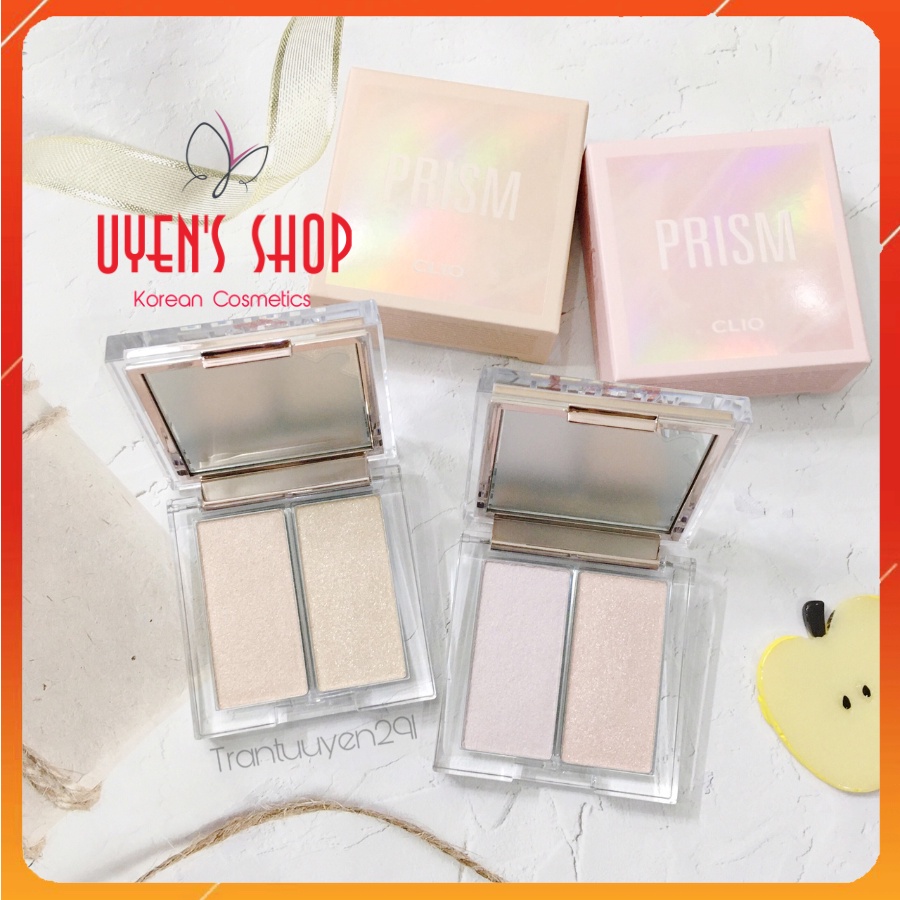 Phấn bắt sáng Clio Prism Highlighter Duo