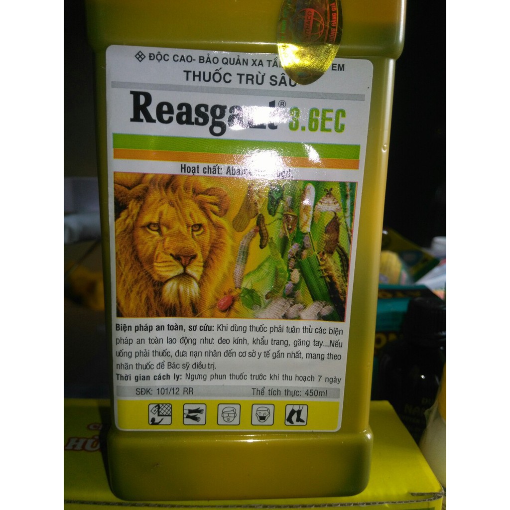 Thuốc trừ sâu sinh học Reasgant 3.6EC (chai lớn 450ml )