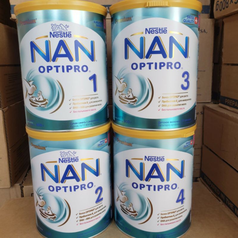 Sữa bột nan nga 800g đủ số 1,2,3,4 date 2022 - nan 1