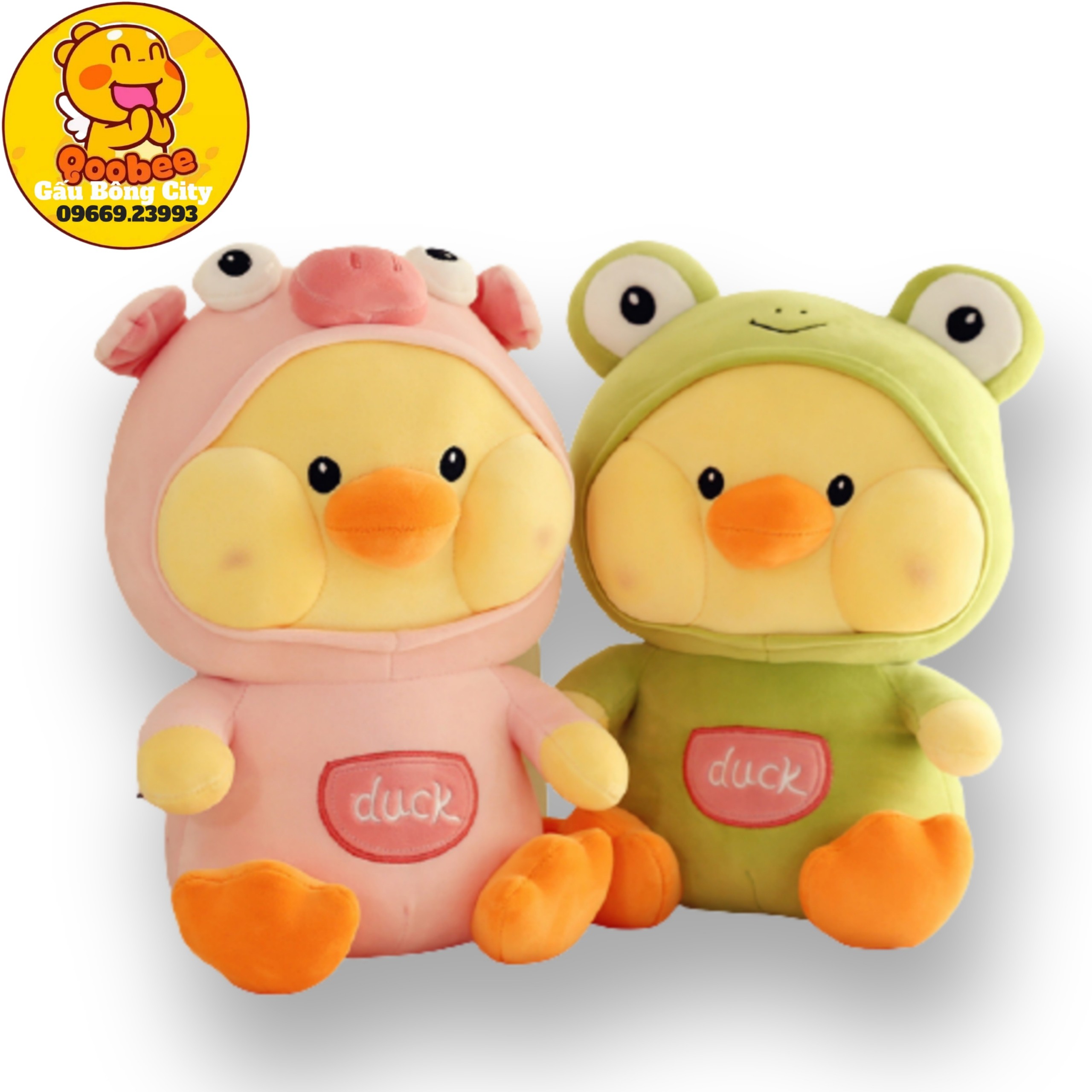 Vịt Bông Má Bánh Bao Cao Cấp Gấu Bông City