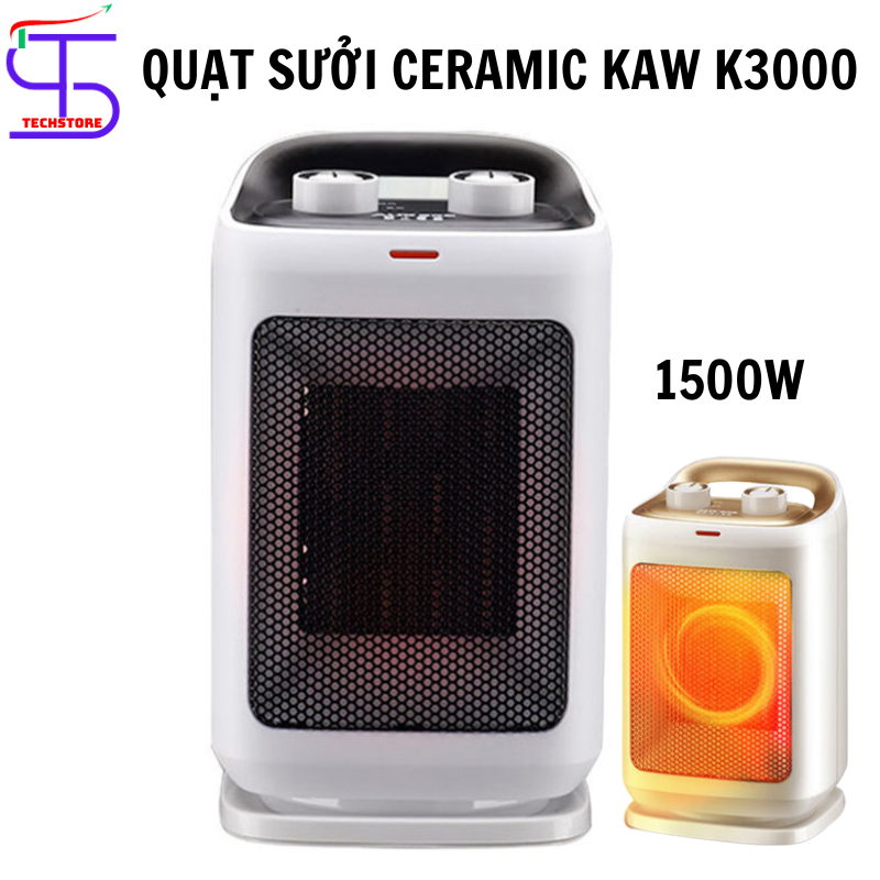 Quạt sưởi Ceramic KAW K3000 công suất 1500W BH 12 tháng