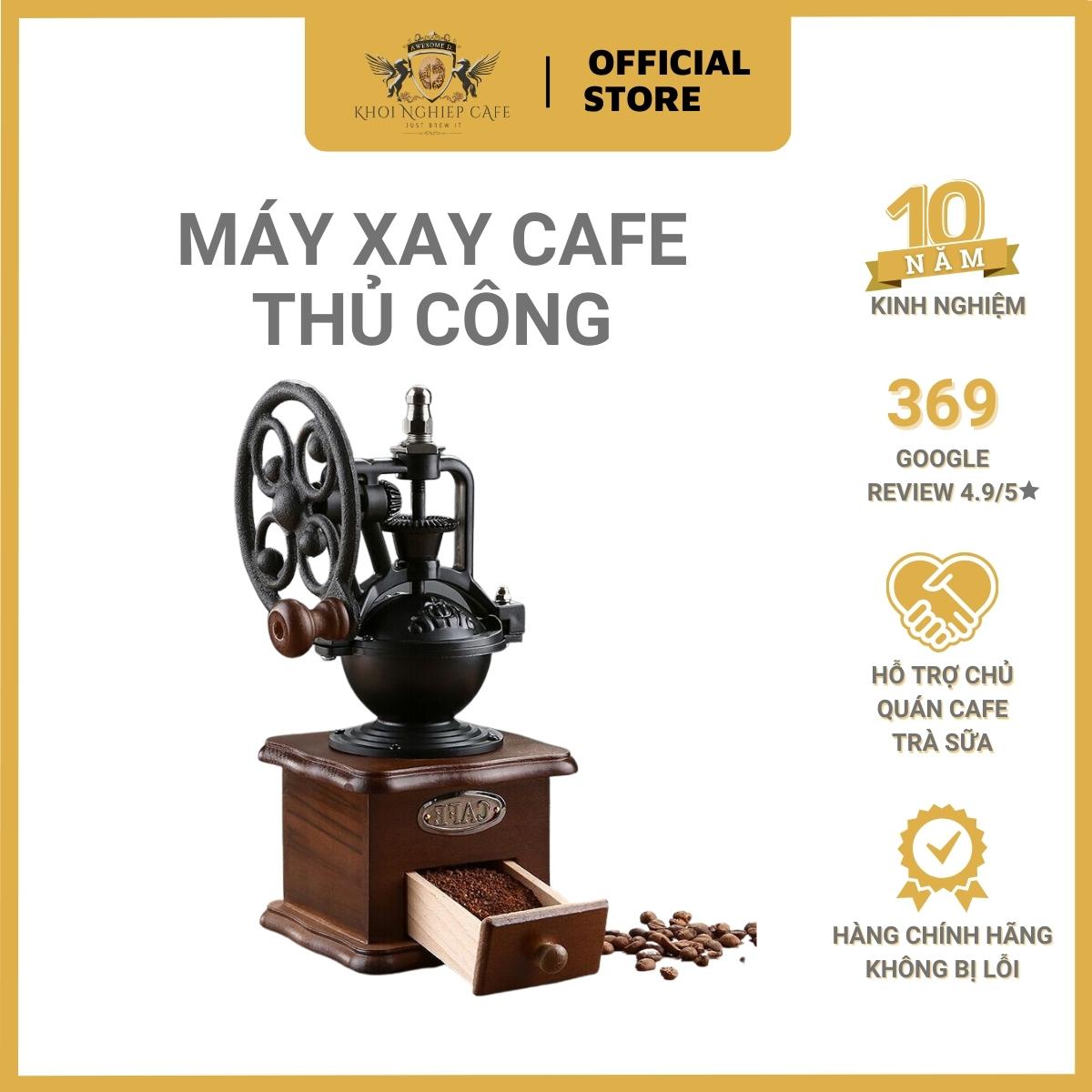 Máy xay cafe thủ công vintage máy xay cafe cổ điển | Thiết kế nhỏ, nhẹ và kích thước nhỏ gọn
