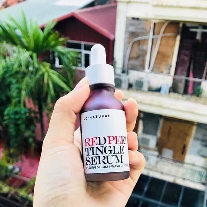 Serum thay da sinh học SO NATURAL RED PEEL TINGLE