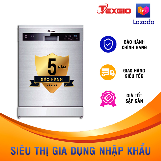 Máy rửa bát texgio tg–w60f966 14 bộ - miễn phí vận chuyển - công nghệ châu âu điều khiển cảm ứng sấy tăng cường khóa trẻ em rửa 1/2 máy rửa chén máy rửa chén bát may rua bat may rua chen may rua bat gia re